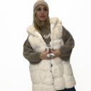 pelliccia foderata smanicata brunette